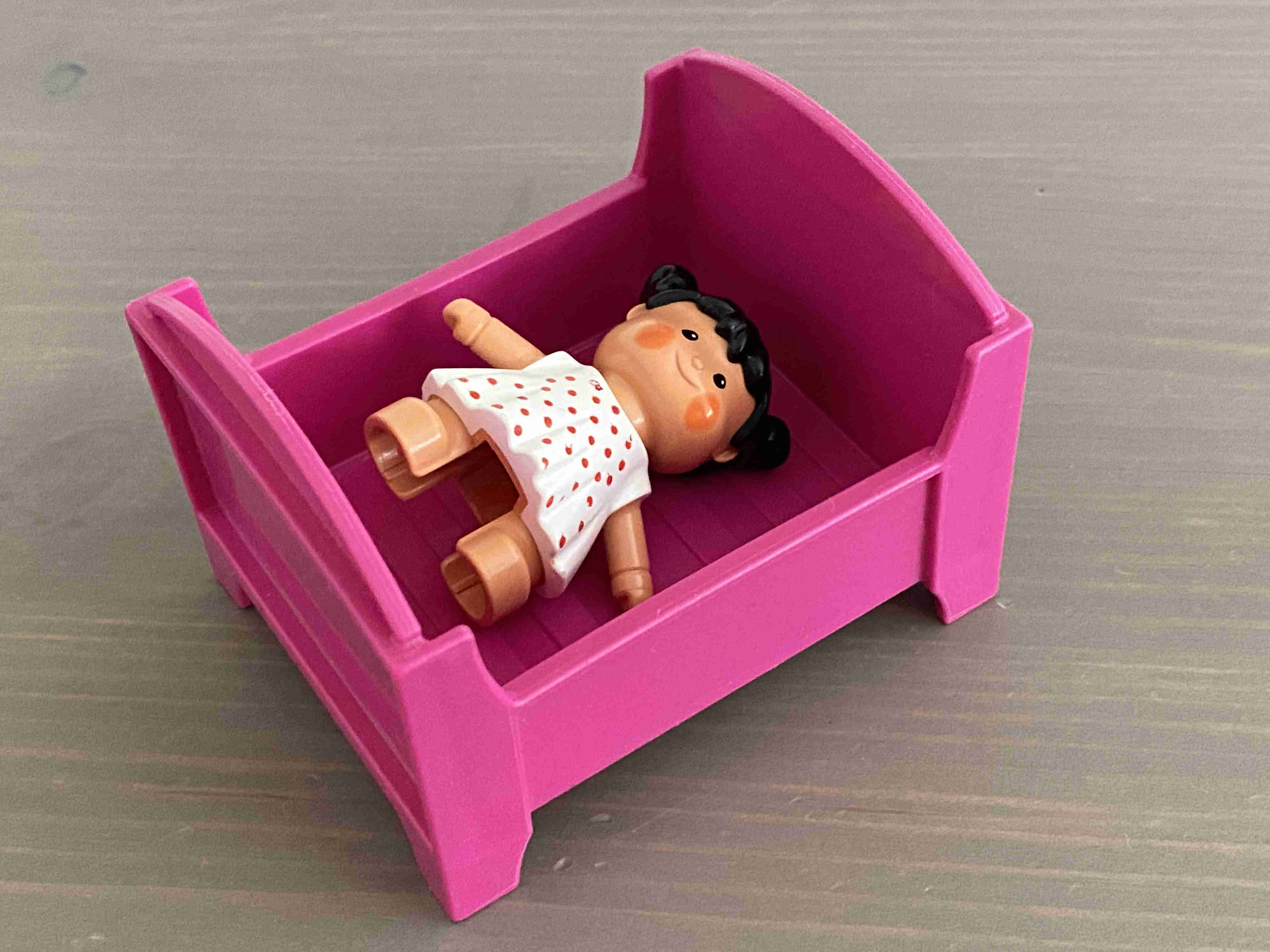 Lego Duplo Dolls - Postel / Postýlka fialová