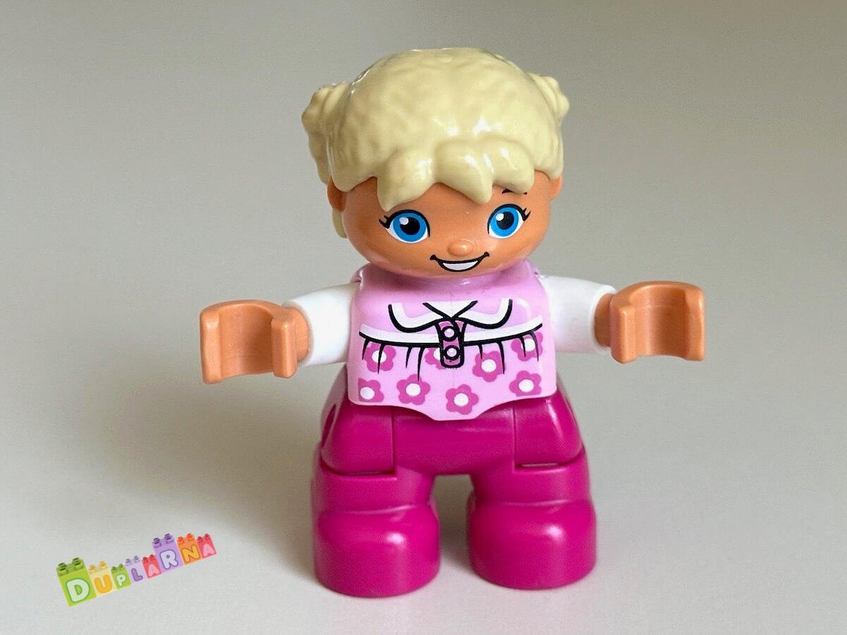 Lego Duplo Dítě - blonďatá holčička / růžové kalhoty