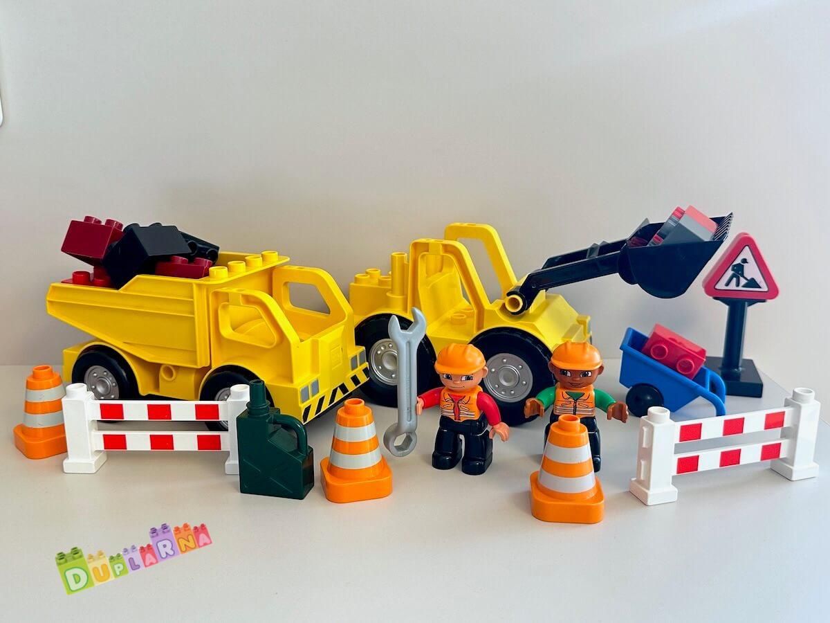 Lego Duplo 4688 - Stavba - Tým stavbařů - Bagr a tatra