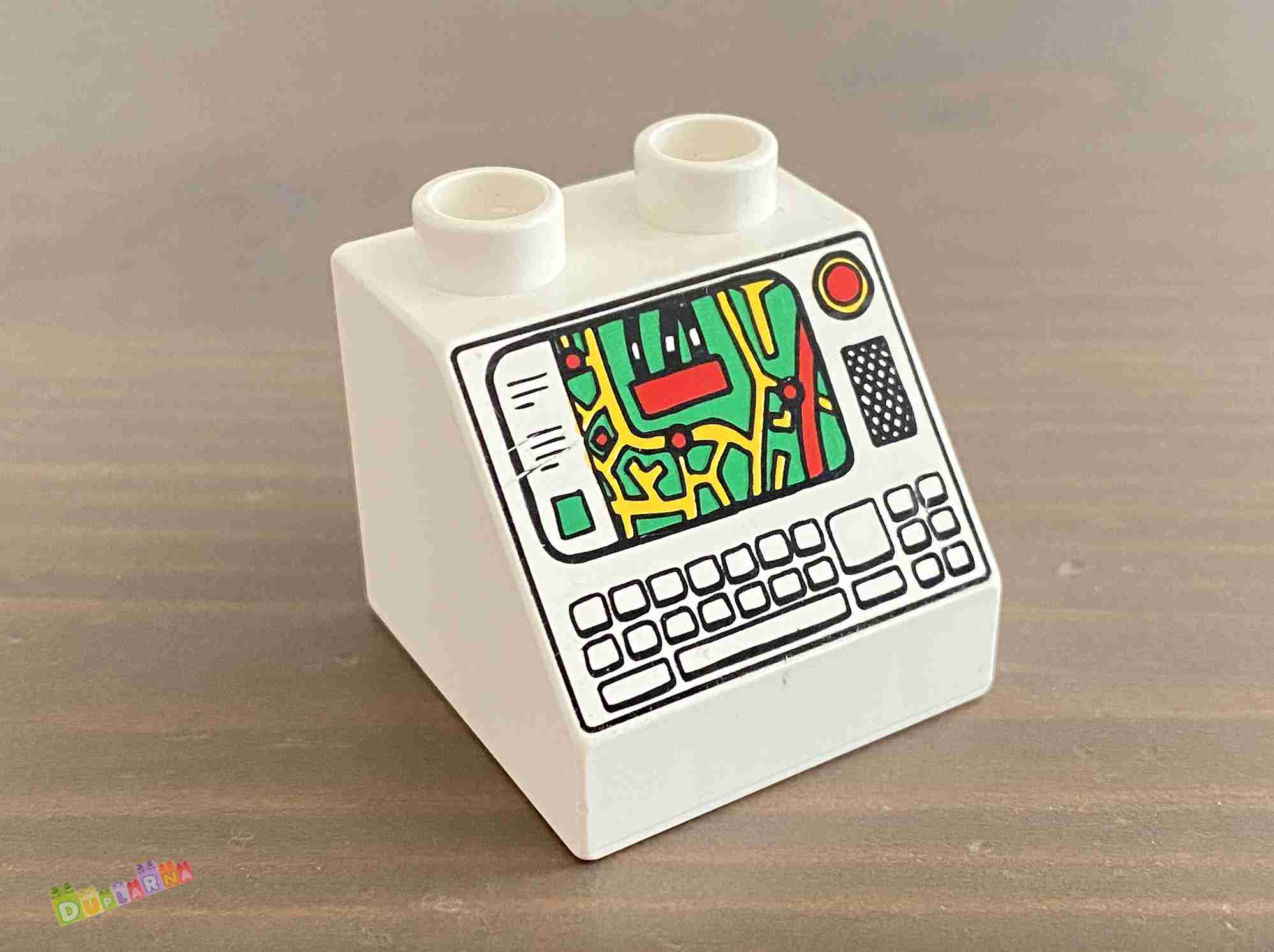 Lego Duplo - Kostka s potiskem mapa a klávesnice