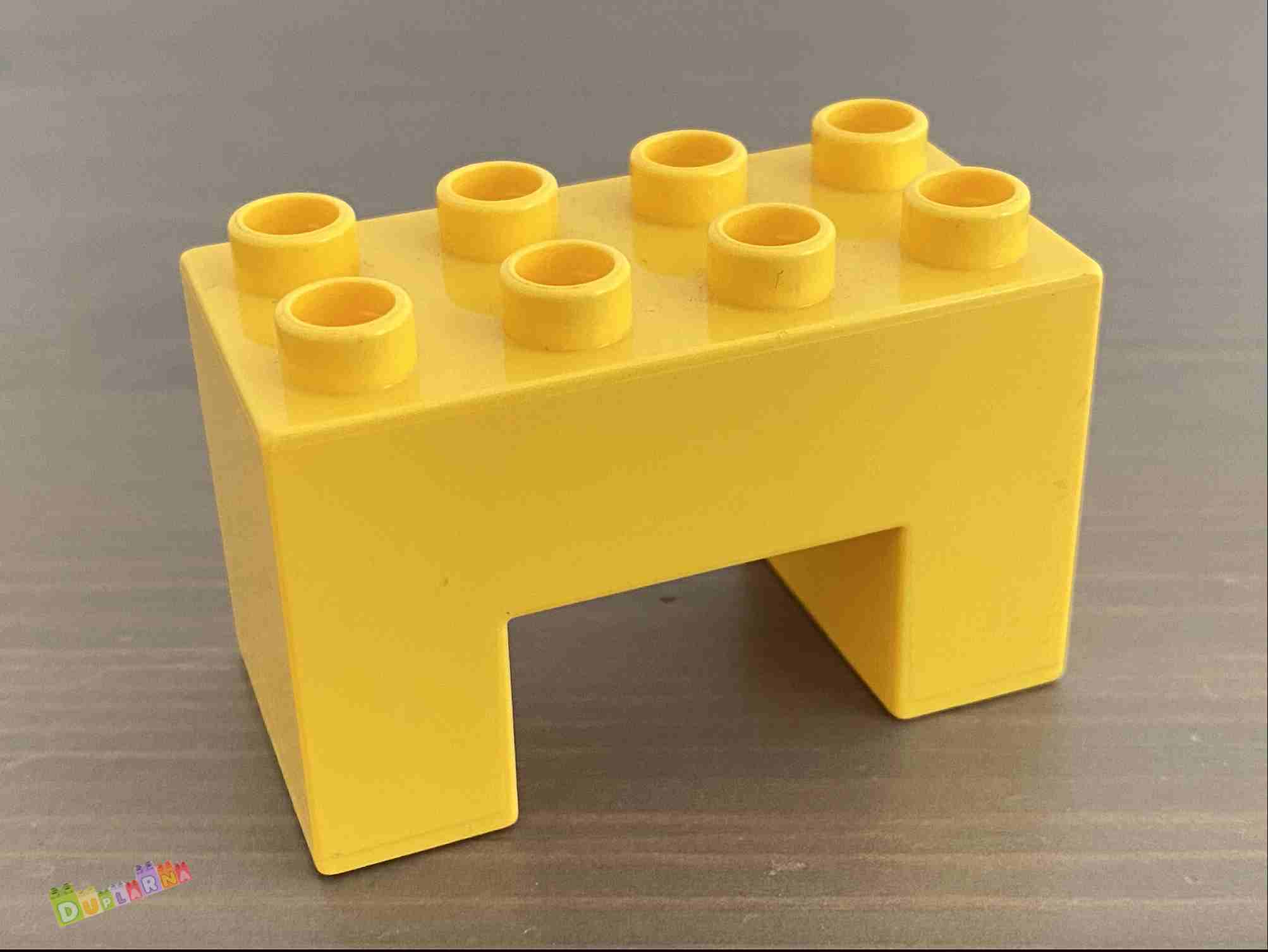 Lego Duplo most - hranatý žlutý / podpěra pod most