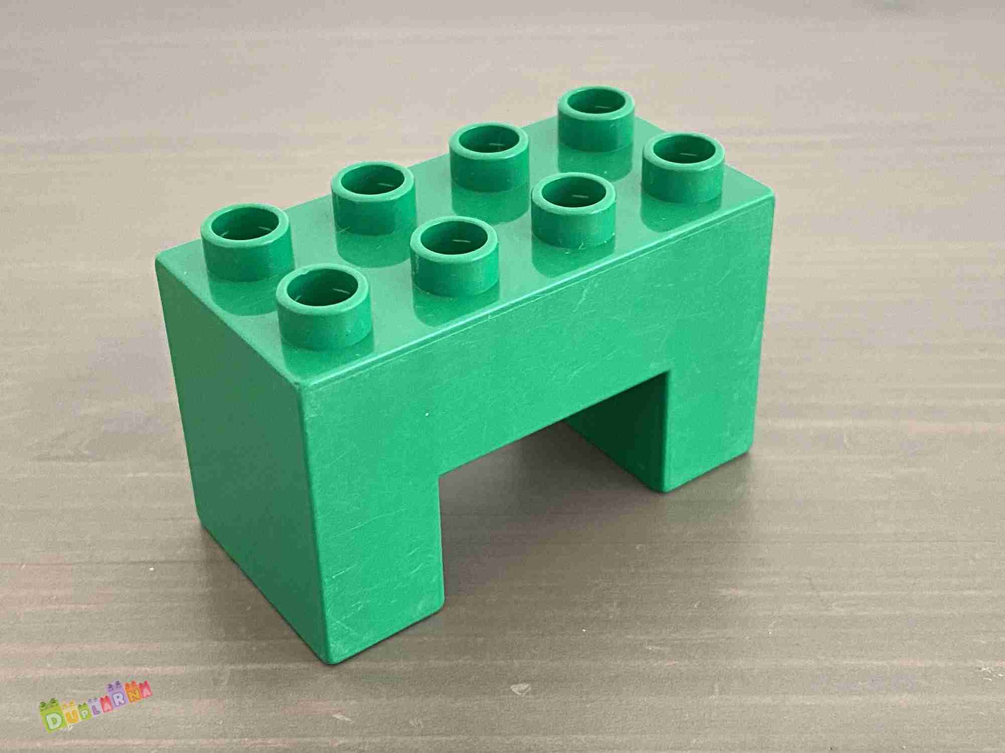 Lego Duplo most - hranatý zelený / podpěra pod most