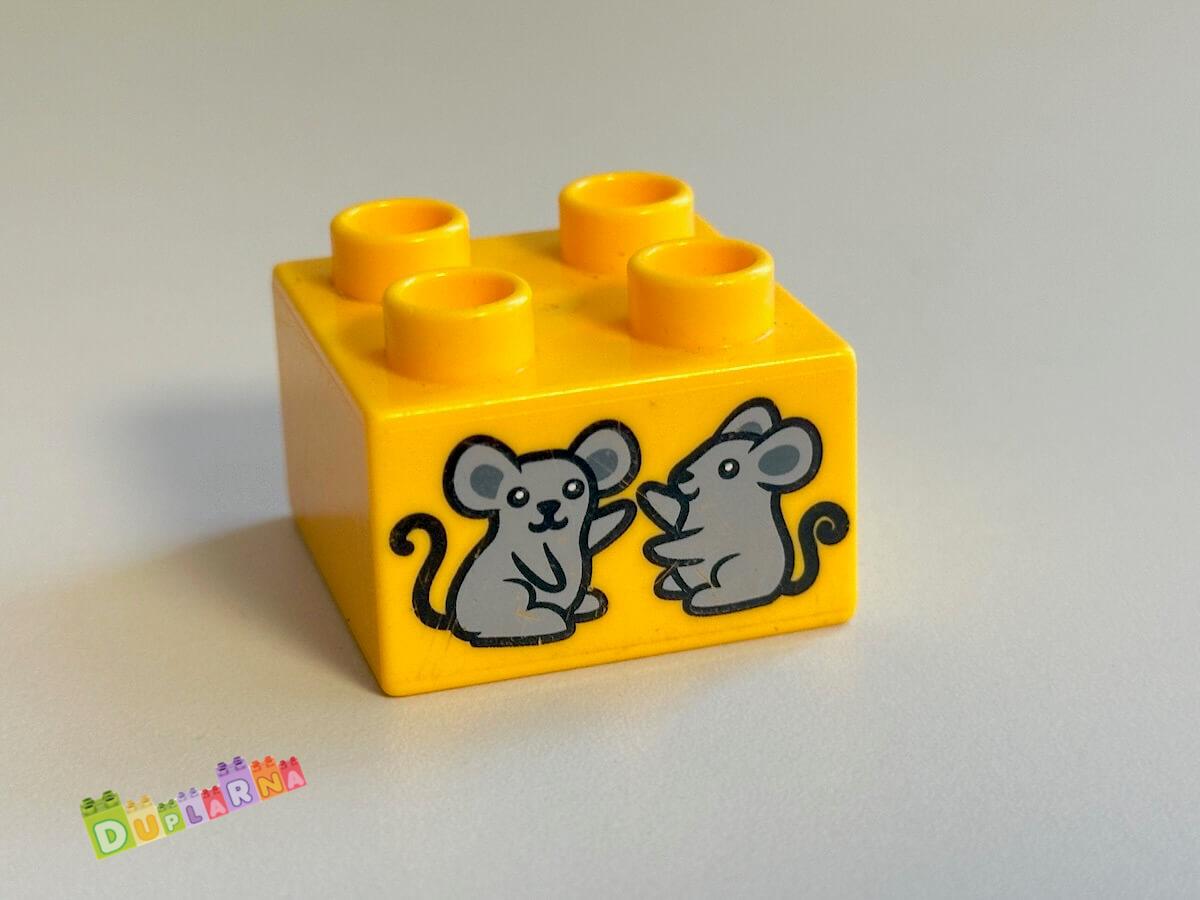 Lego Duplo - Kostka s potiskem - myši