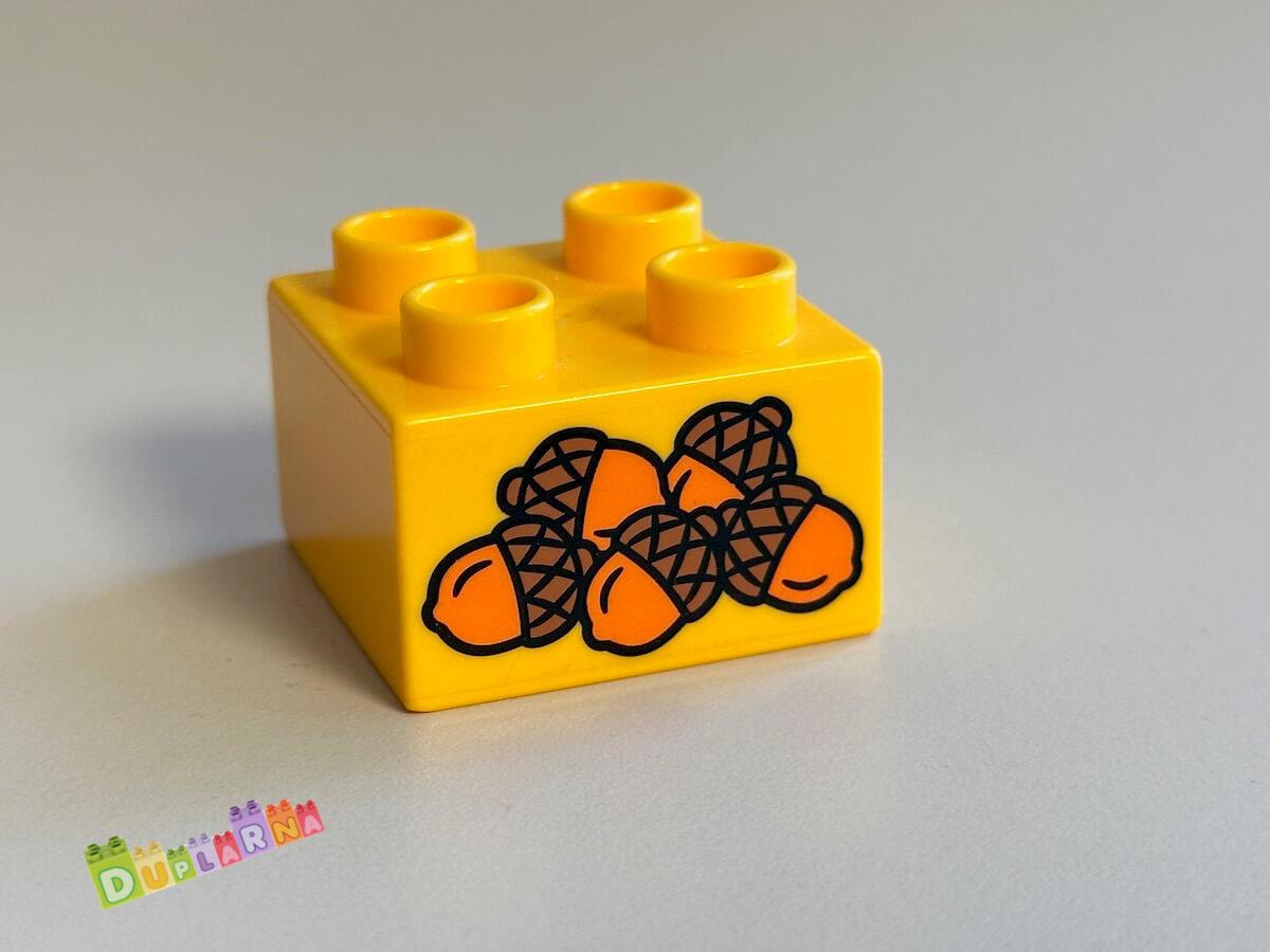 Lego Duplo - Kostka s potiskem - žaludy