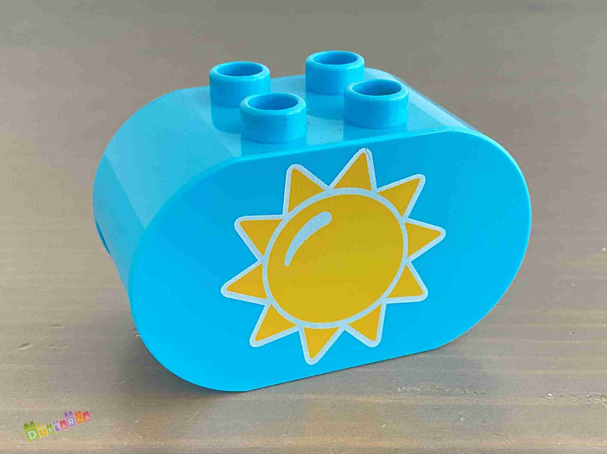 Lego Duplo - Kostka s potiskem - slunce / měsíc