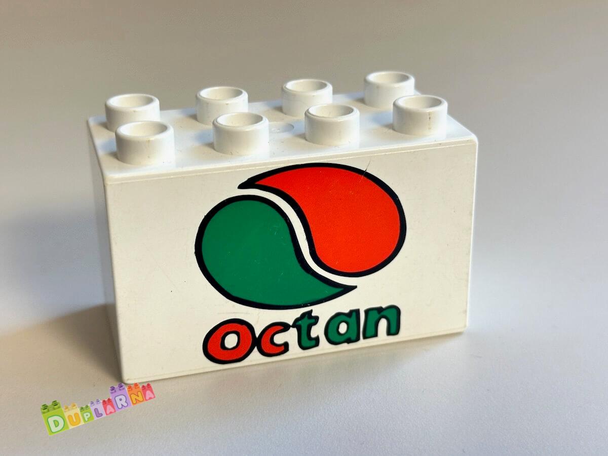 Lego Duplo - Kostka 2x4x2 s potiskem - Octan