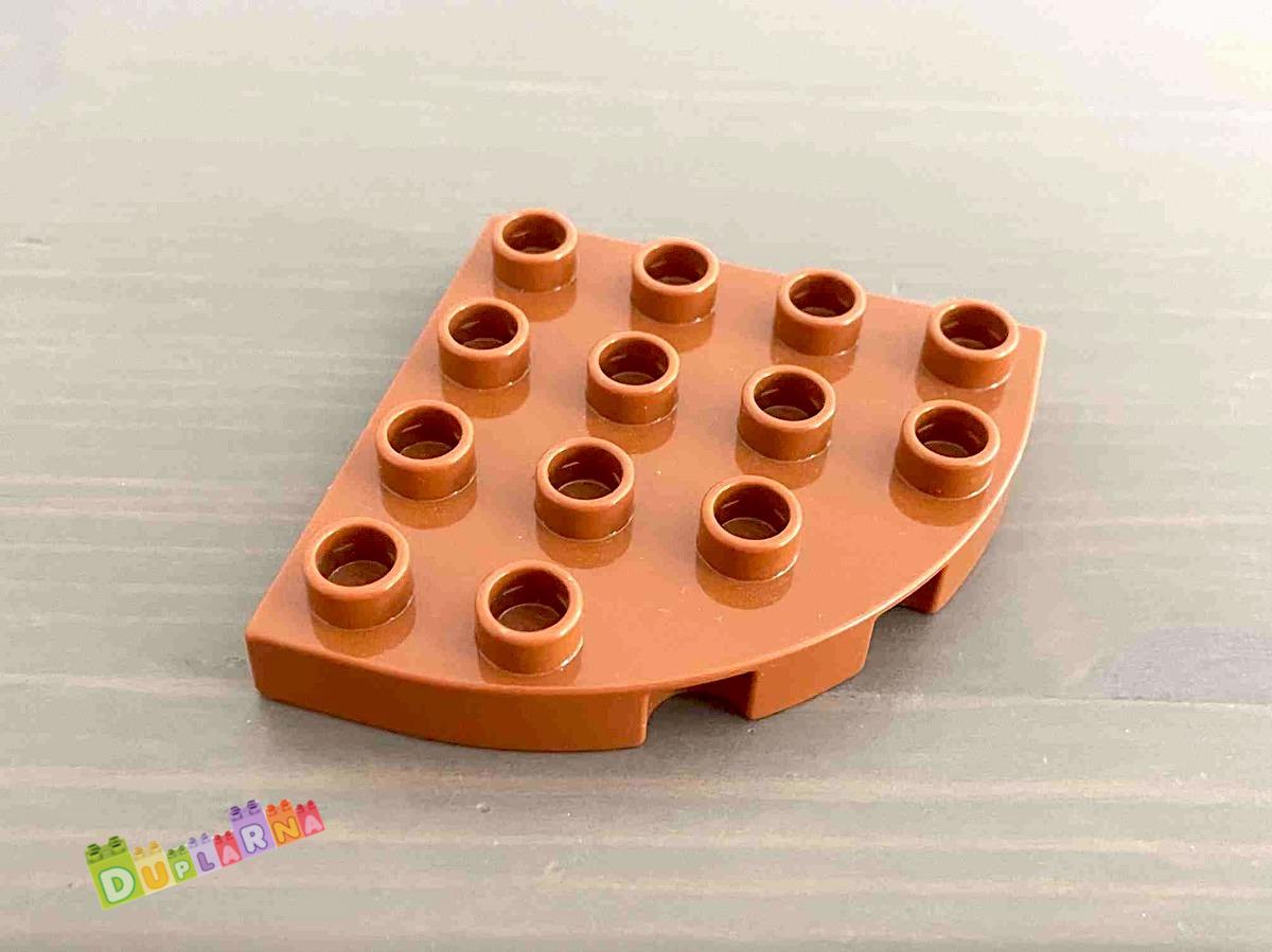 Lego Duplo Podložka 4x4 zaoblená hnědá