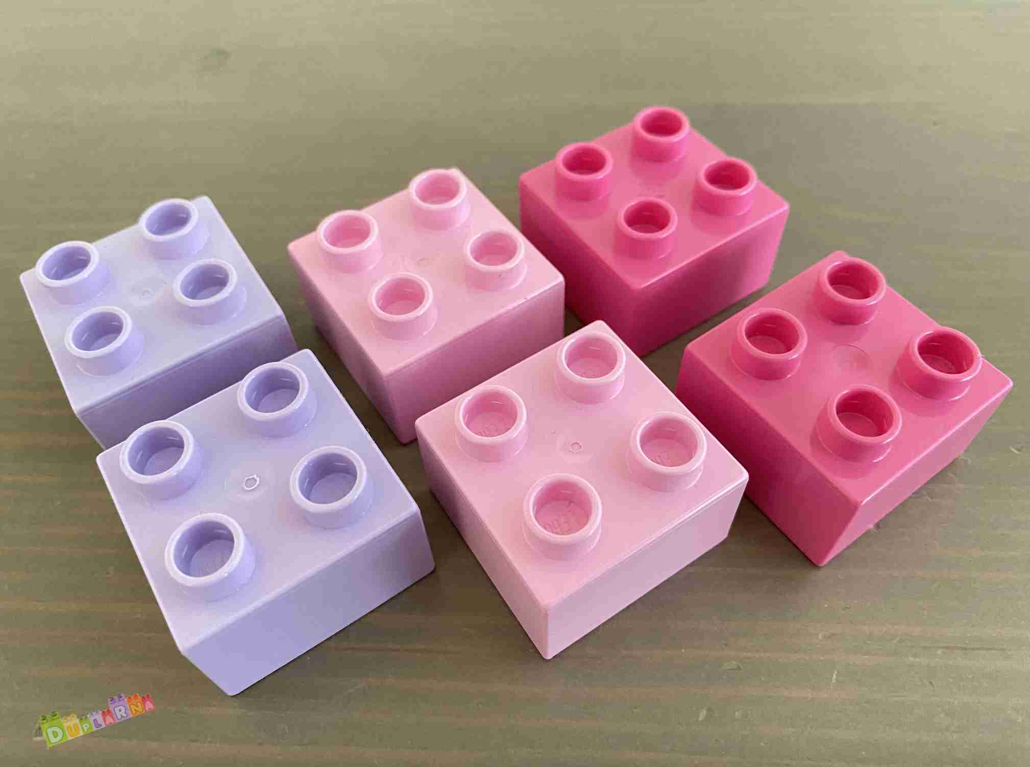 Lego Duplo kostky růžové, fialové