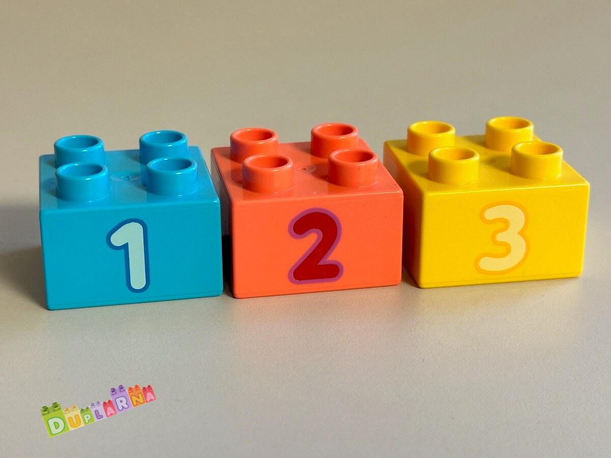 Lego Duplo Kostky s čísly, čísla 1-3