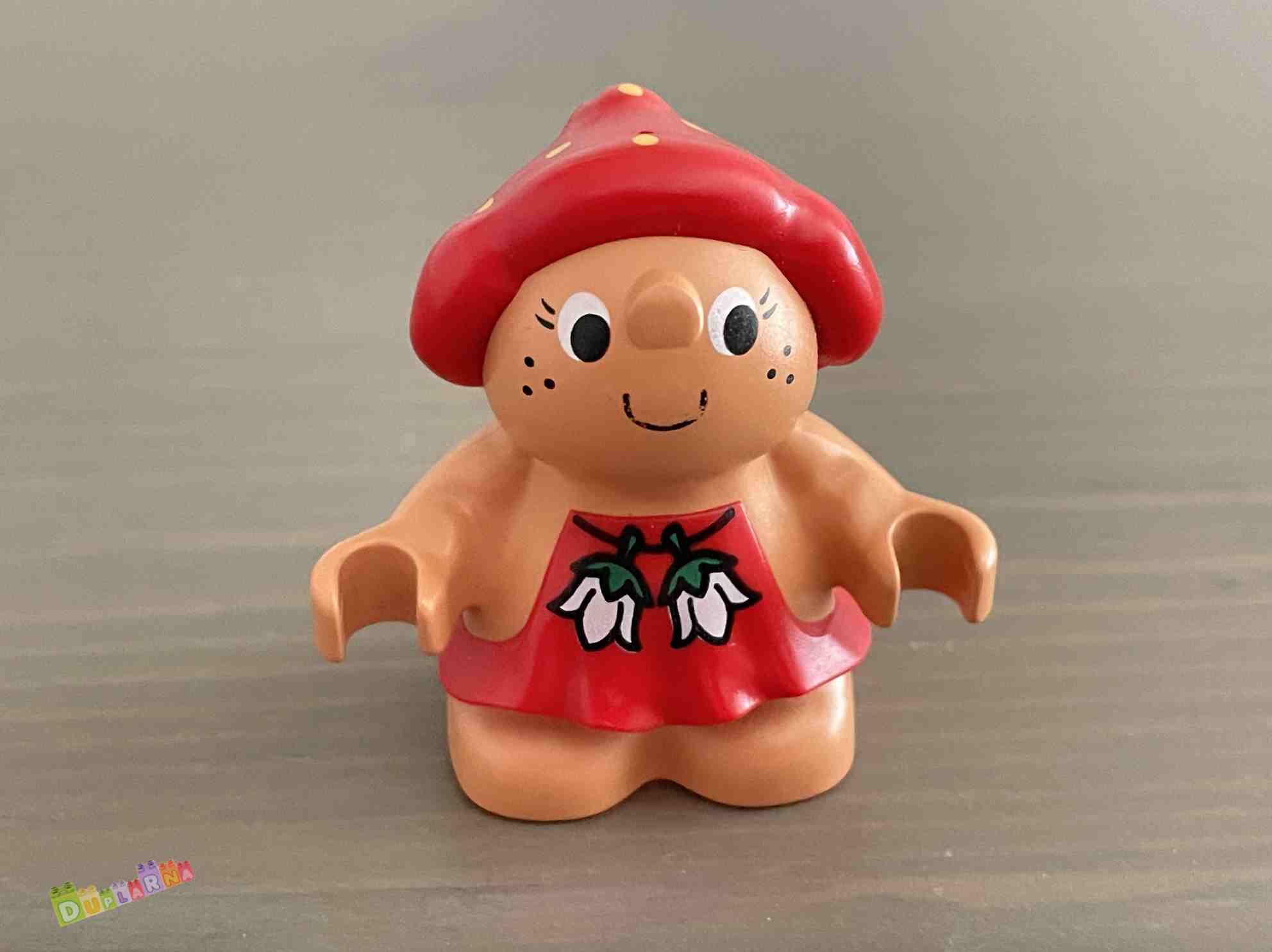 Lego Duplo - Skřítek - Trpaslík červený s kytičkami