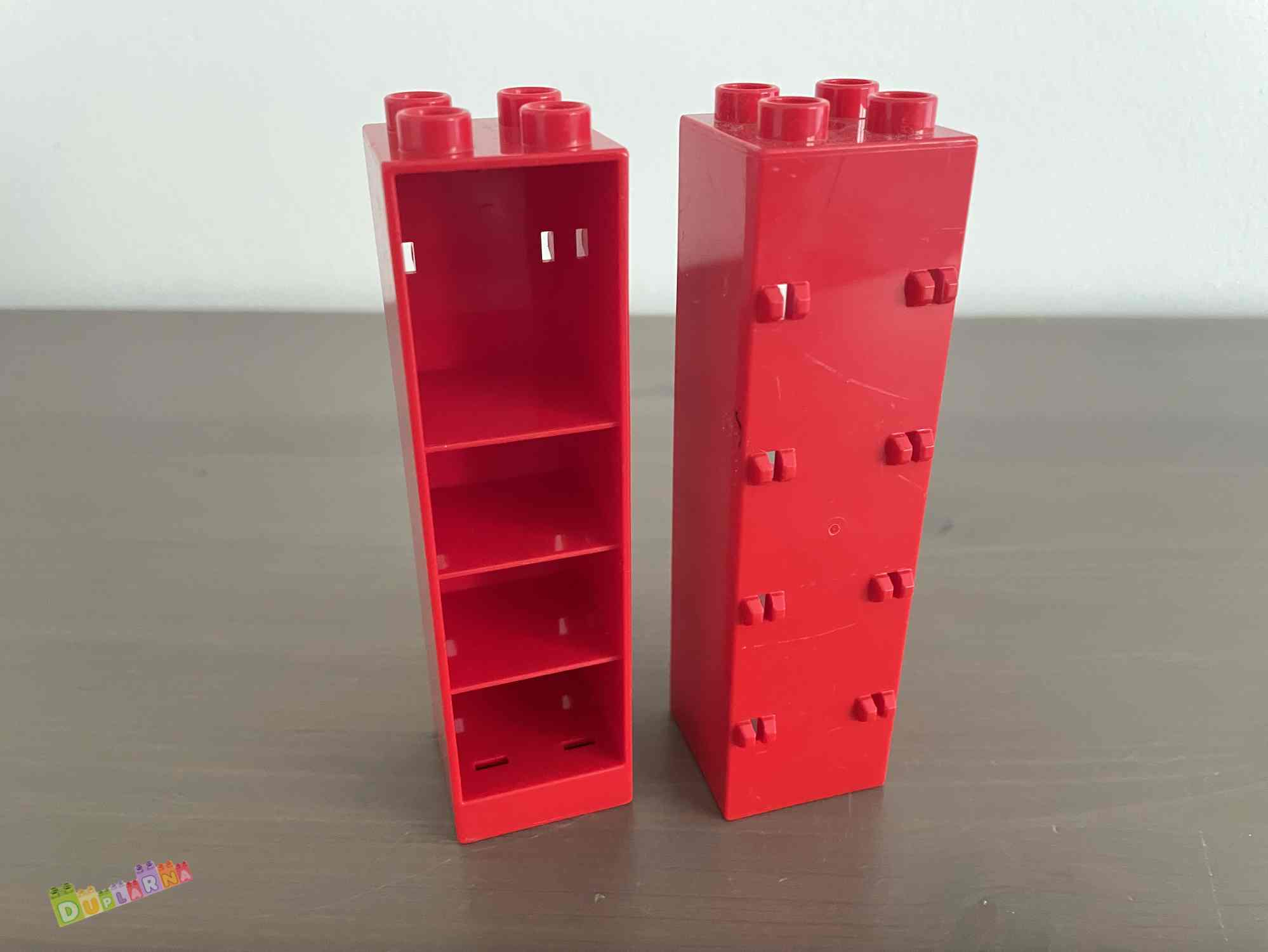 Lego Duplo Sloup na dveře / Stojan červený