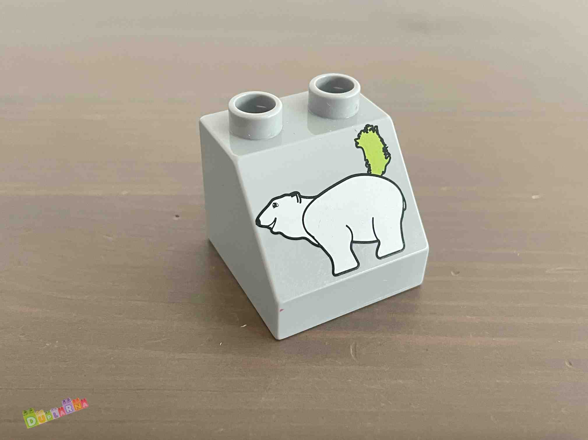 Lego Duplo - Kostka s potiskem lední medvěd