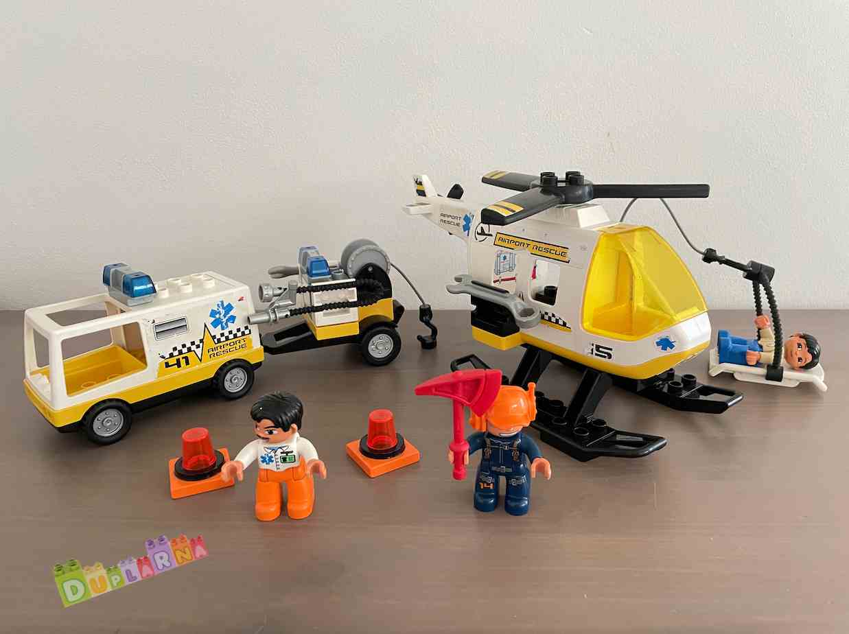 Lego Duplo 7841 - Letištní Vrtulník a sanitka - Helicopter Rescue Unit
