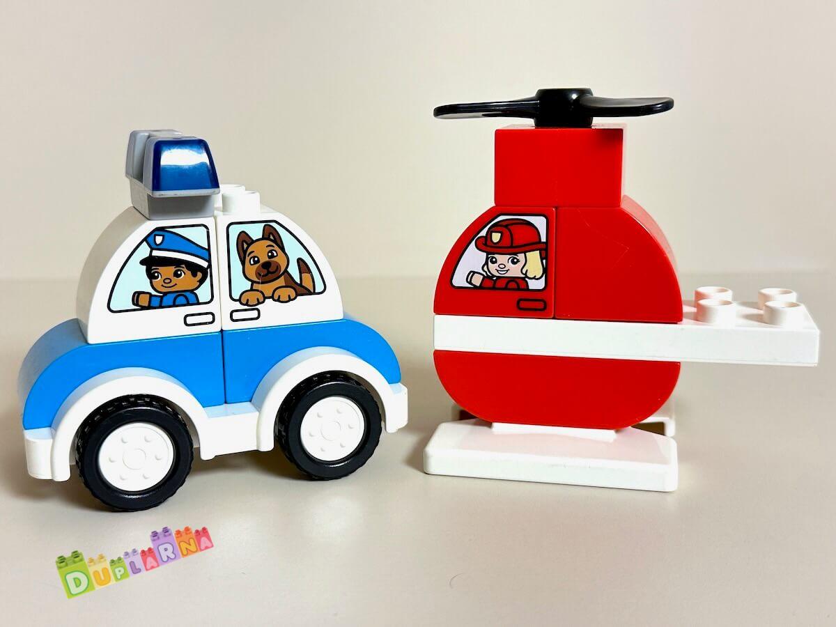 Lego Duplo 10957 - Hasičský vrtulník a policejní auto