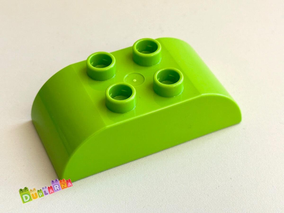 Lego Duplo Kostka 2x4 zaoblená limetková