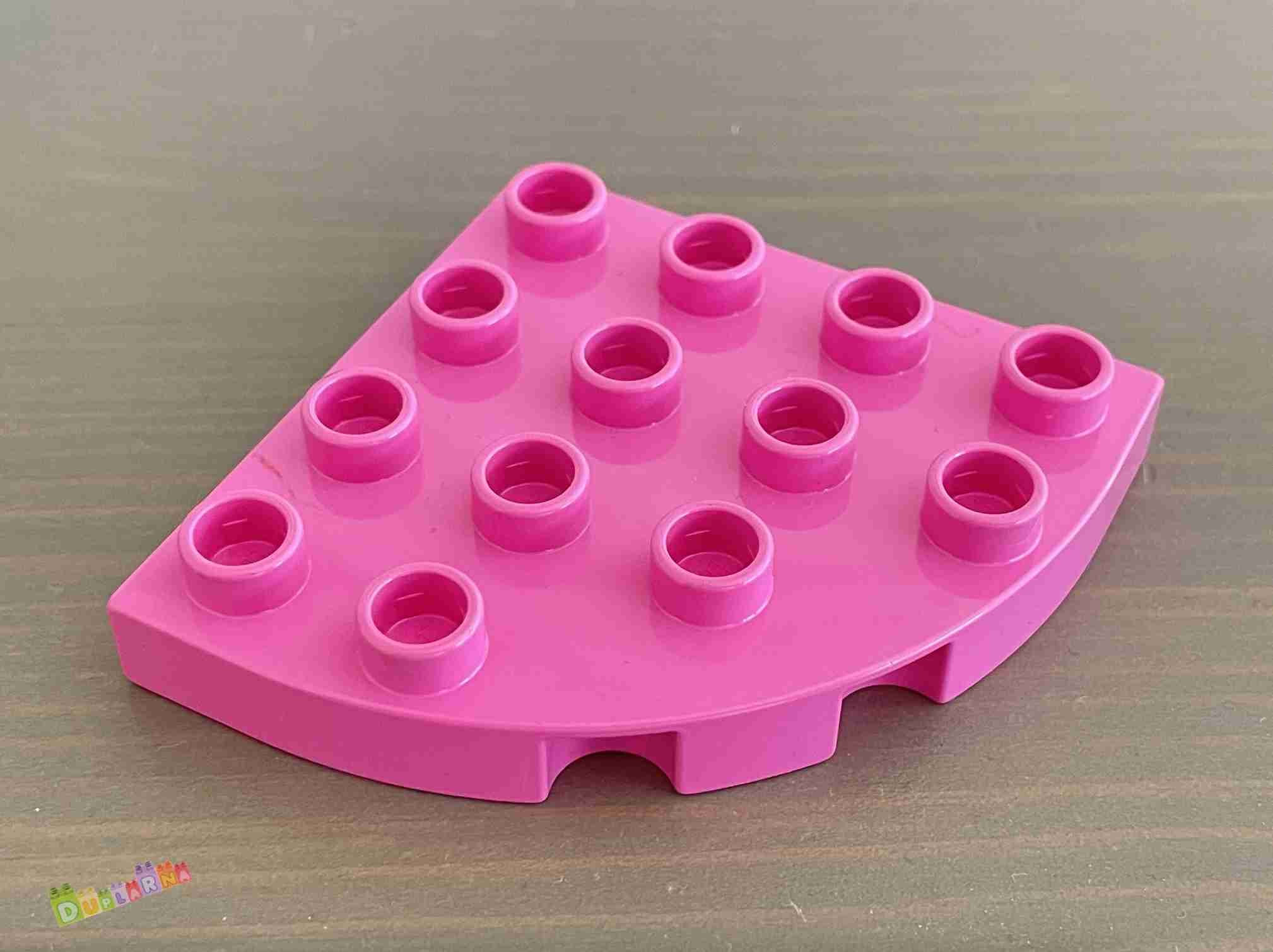 Lego Duplo Podložka 4x4 zaoblená růžová
