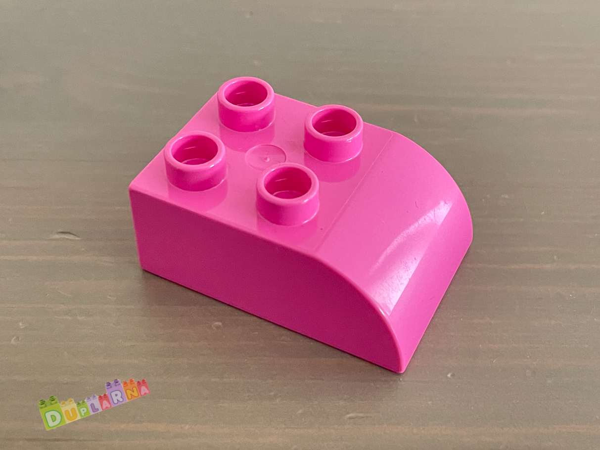 Lego Duplo Kostka 2x3 zaoblená tmavě růžová