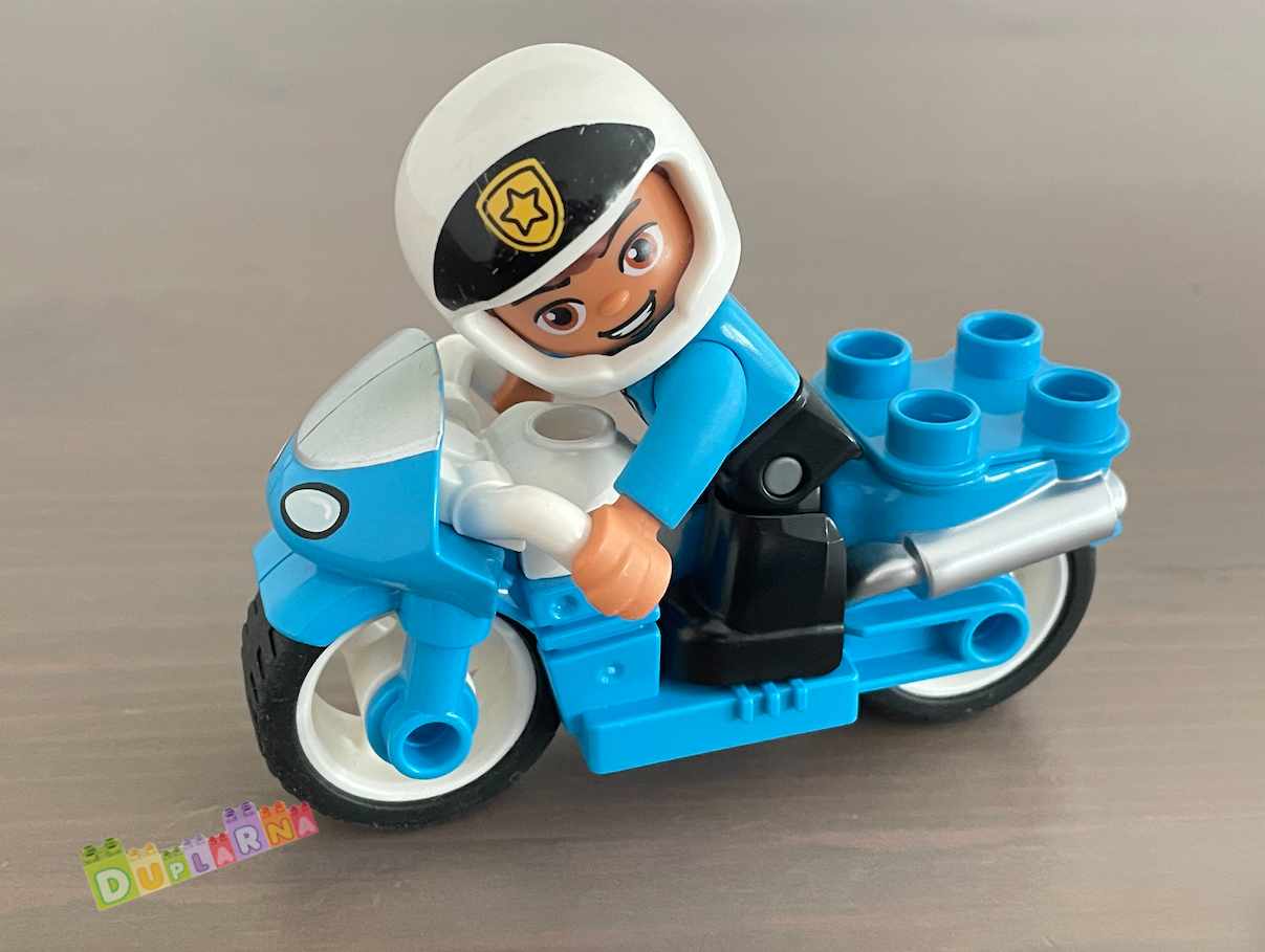 Lego Duplo - Policejní motorka modrá