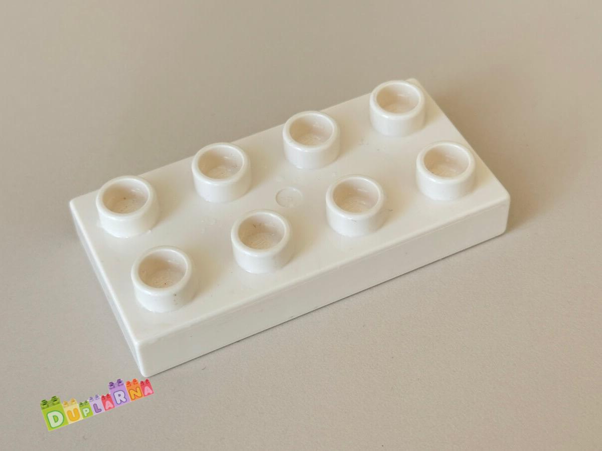 Lego Duplo Kostka 2x4 placatá bílá