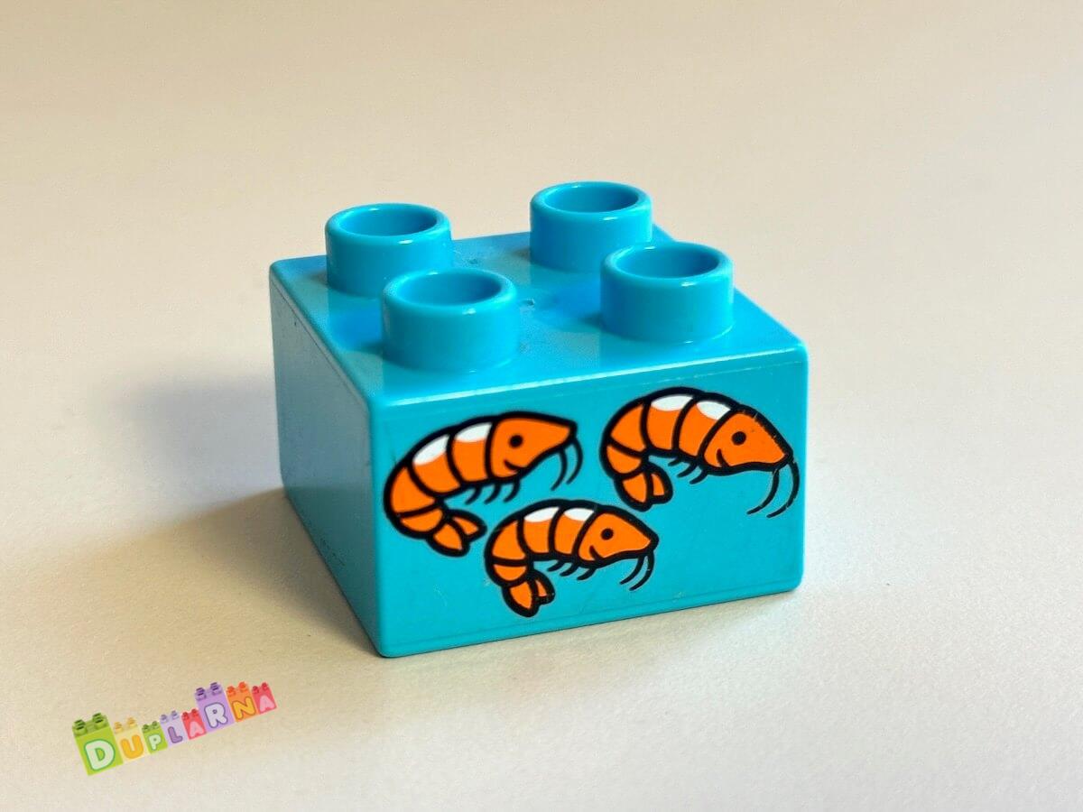 Lego Duplo - Kostka s potiskem - krevety