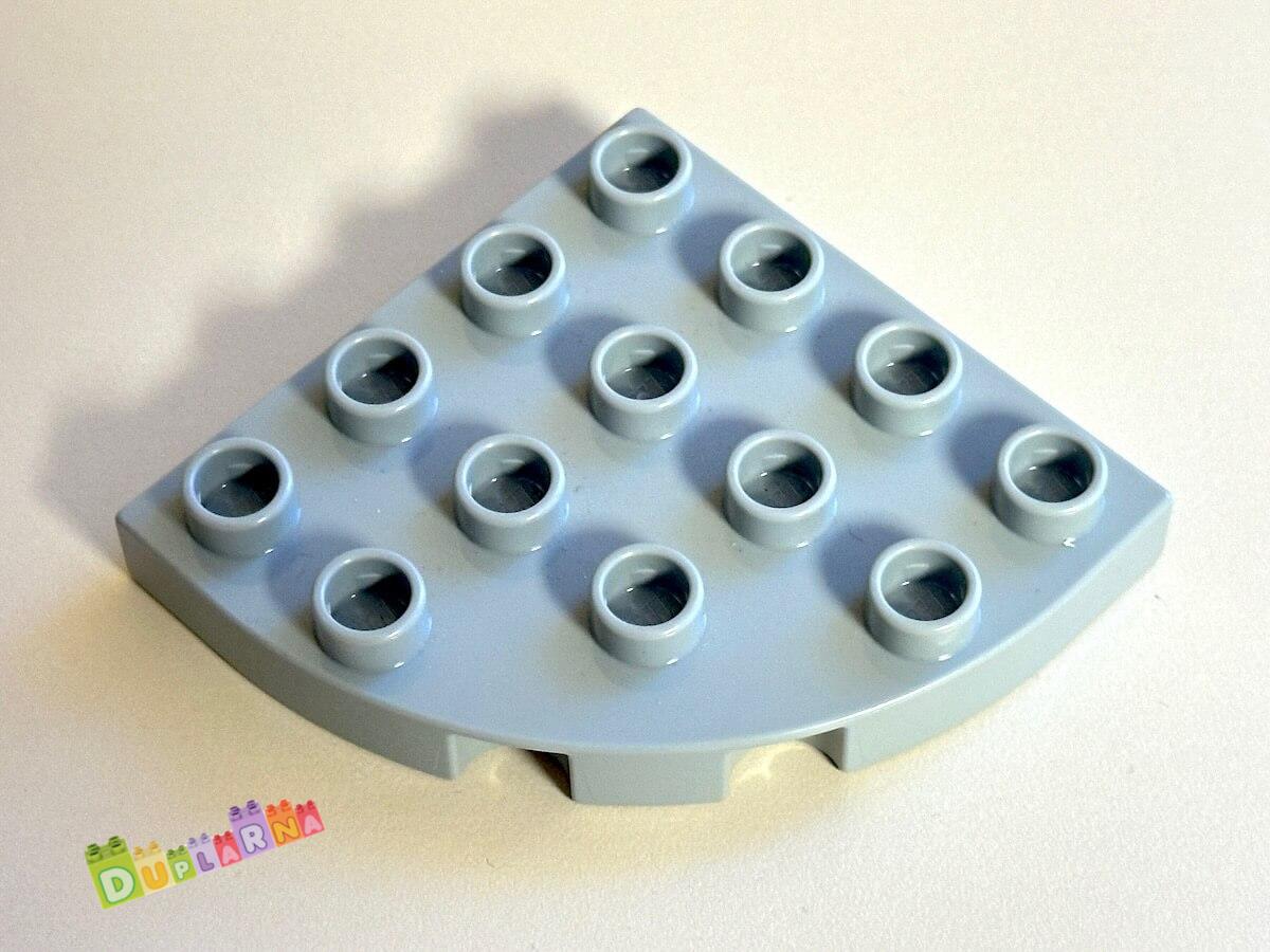 Lego Duplo Podložka 4x4 zaoblená šedá