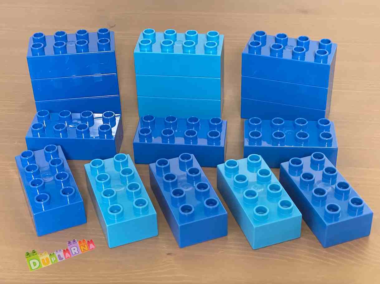 Lego Duplo - kostka / kostky 2x4 modré nové