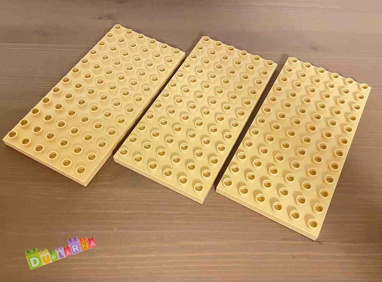 Lego Duplo deska / podložka 6x12 - Nové desky - béžová