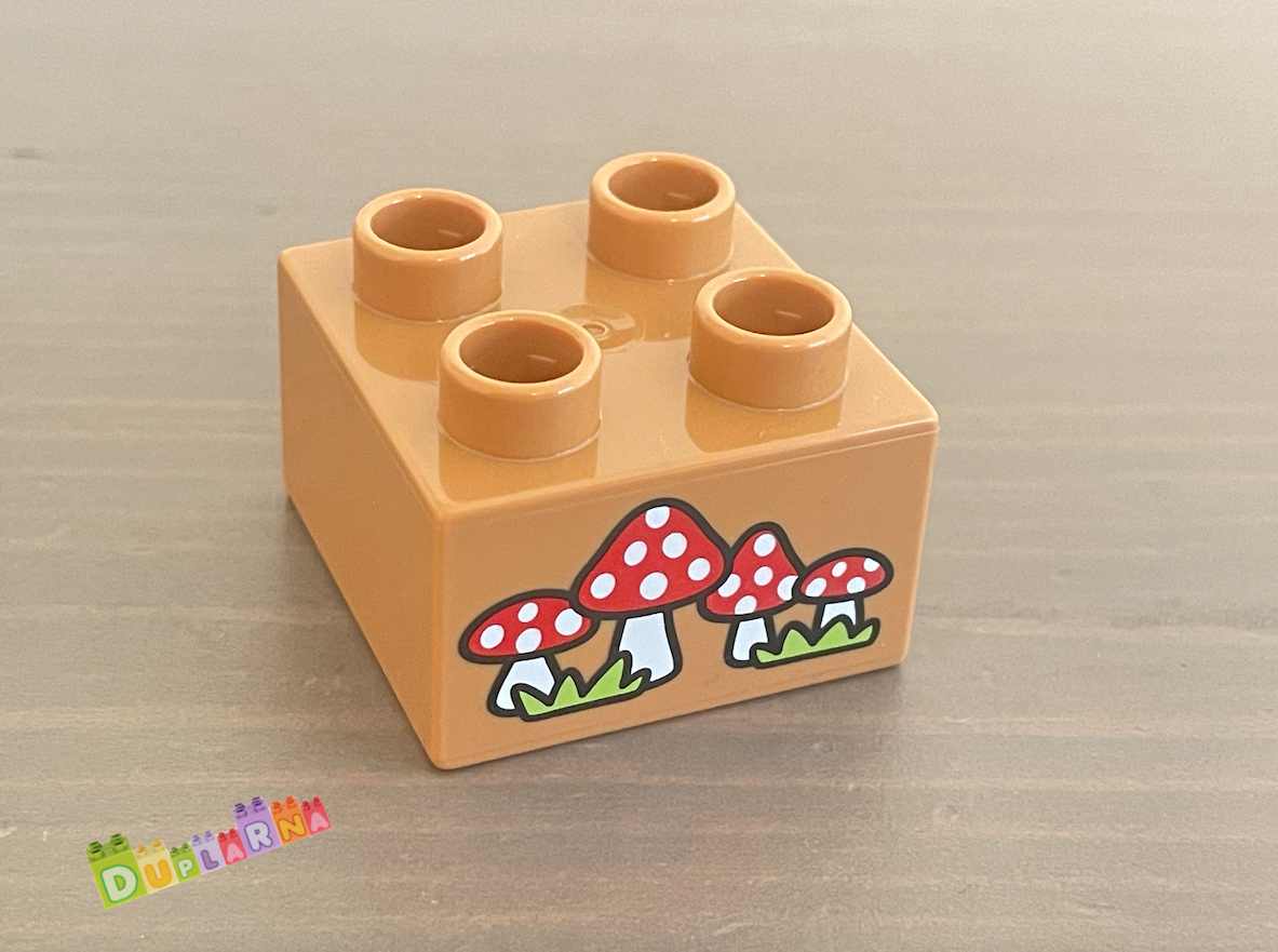 Lego Duplo - Kostka s potiskem - houby