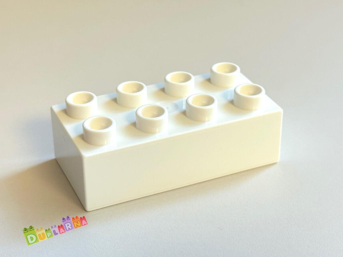 Lego Duplo - kostka / kostky 2x4 bílá
