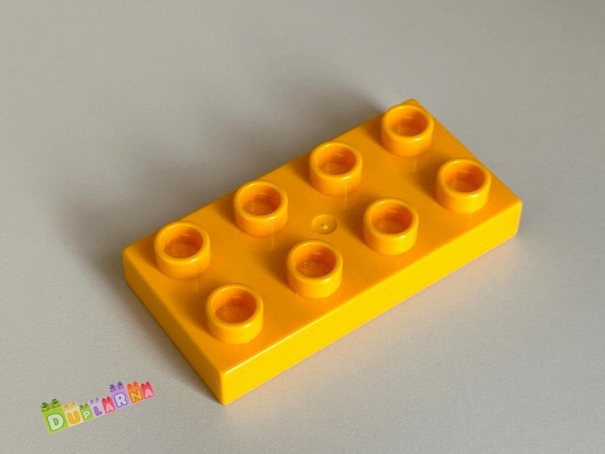 Lego Duplo Kostka 2x4 placatá světle oranžová