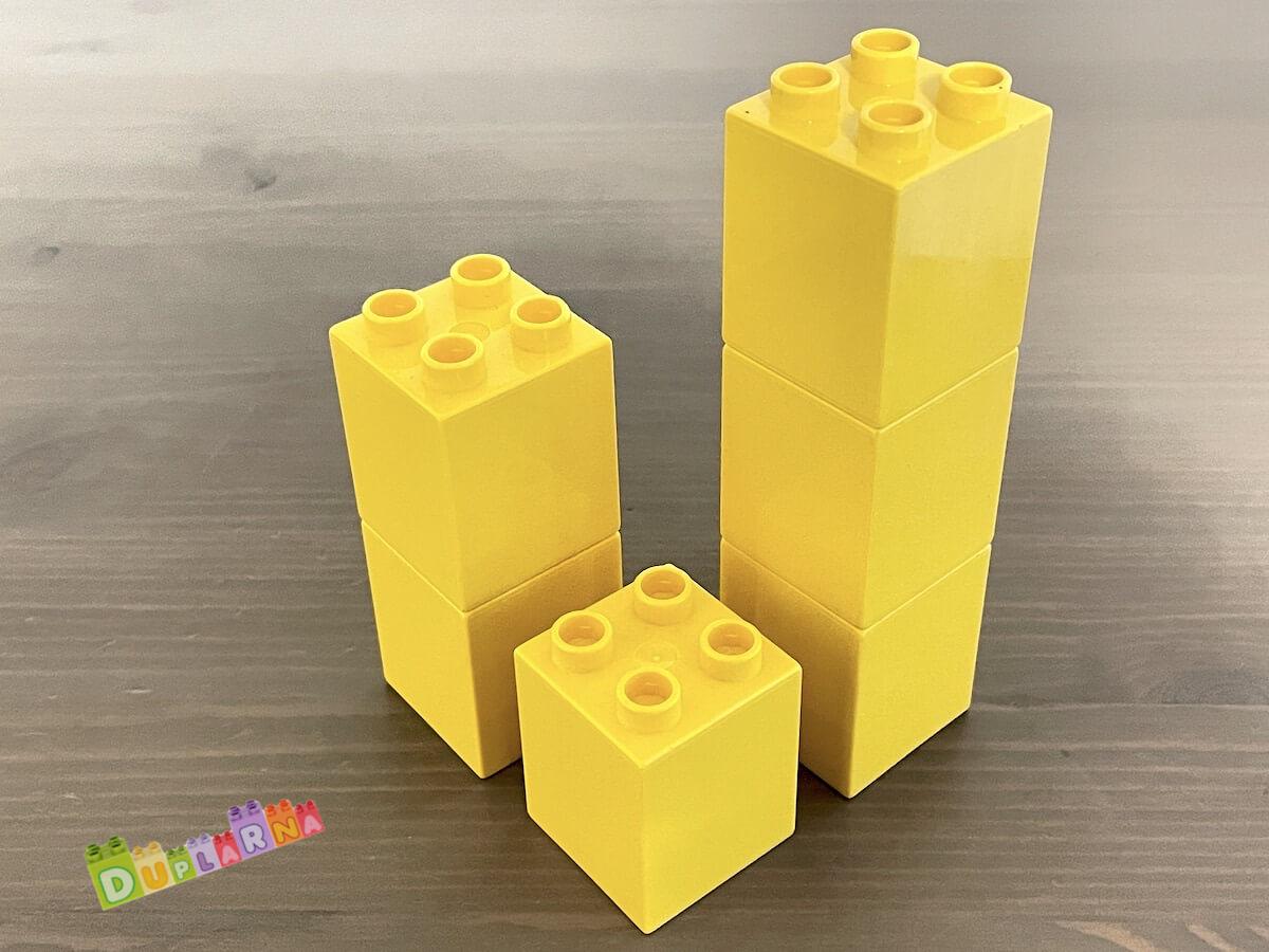 Lego Duplo - Kostka / kostky 2x2x2 žlutá