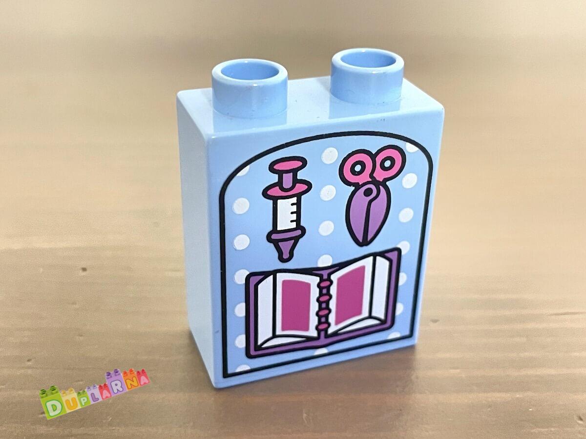 Lego Duplo - Kostka s potiskem - stříkačka, nůžky