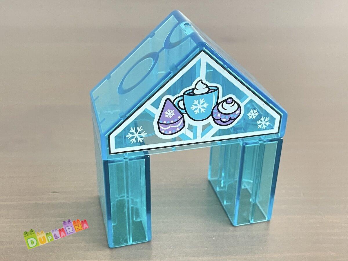 Lego Duplo - Kostka průhledná s potiskem - střecha
