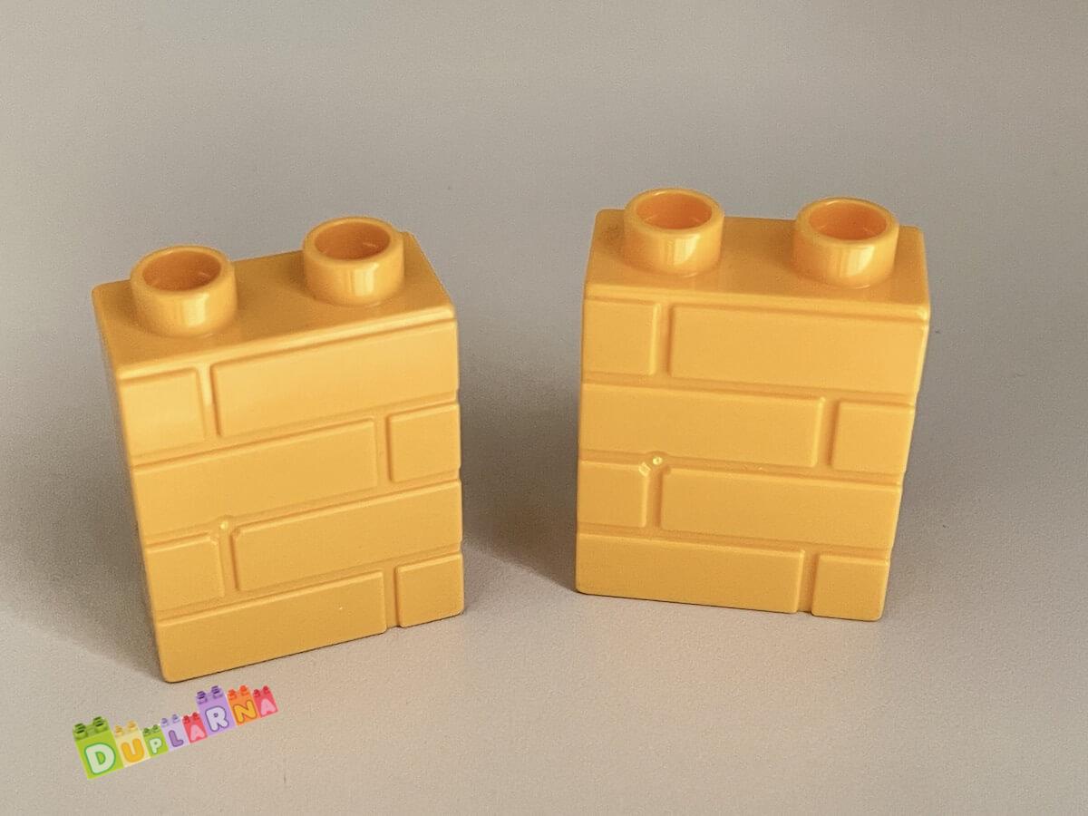 Lego Duplo - Kostka vysoká světlé oranžová - zeď