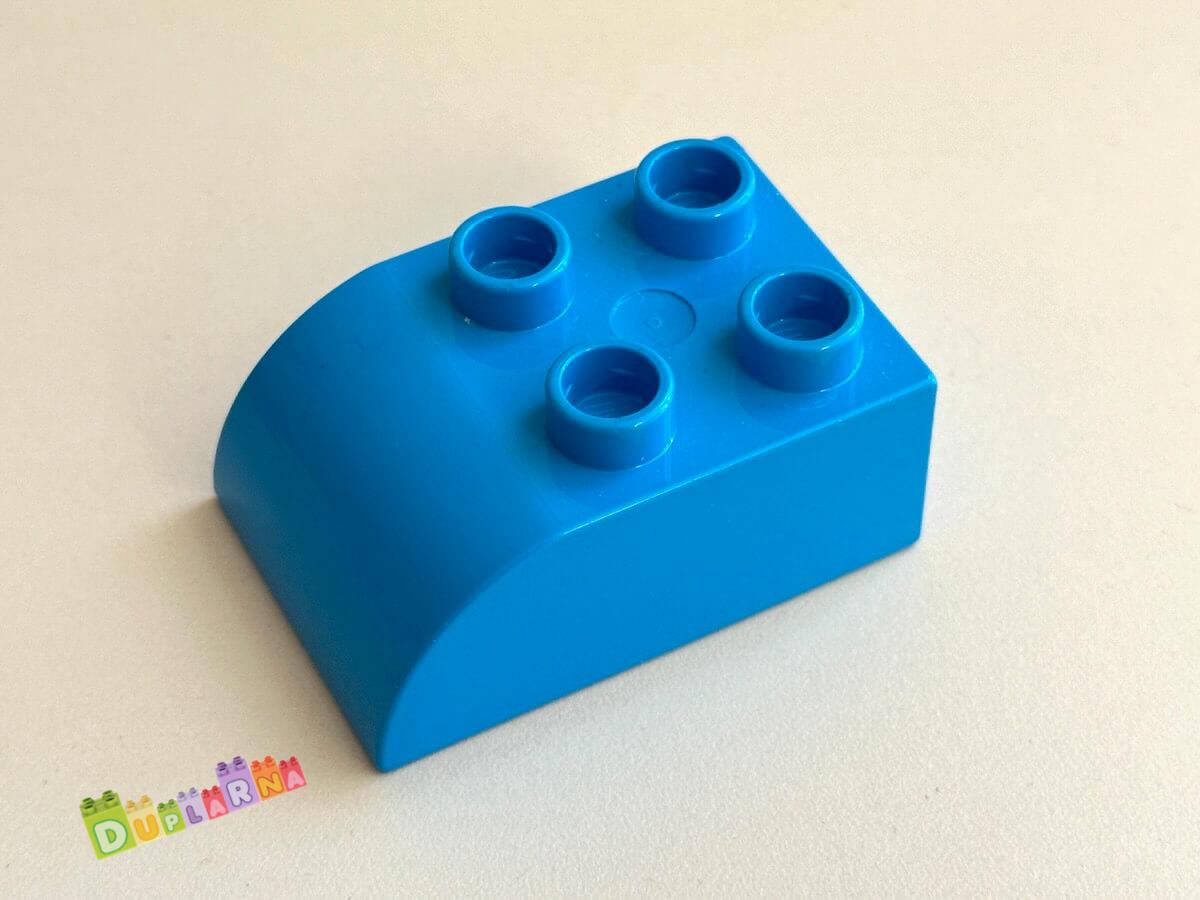 Lego Duplo Kostka 2x3 zaoblená tmavě tyrkysová