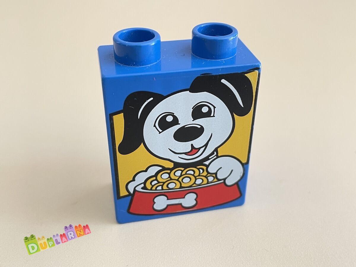 Lego Duplo - Kostka modrá s potiskem - pejsek