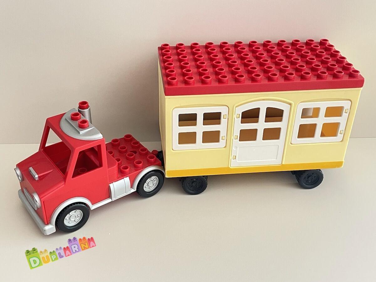 Lego duplo - Bořek Stavitel - Packer a pojízdný karavan