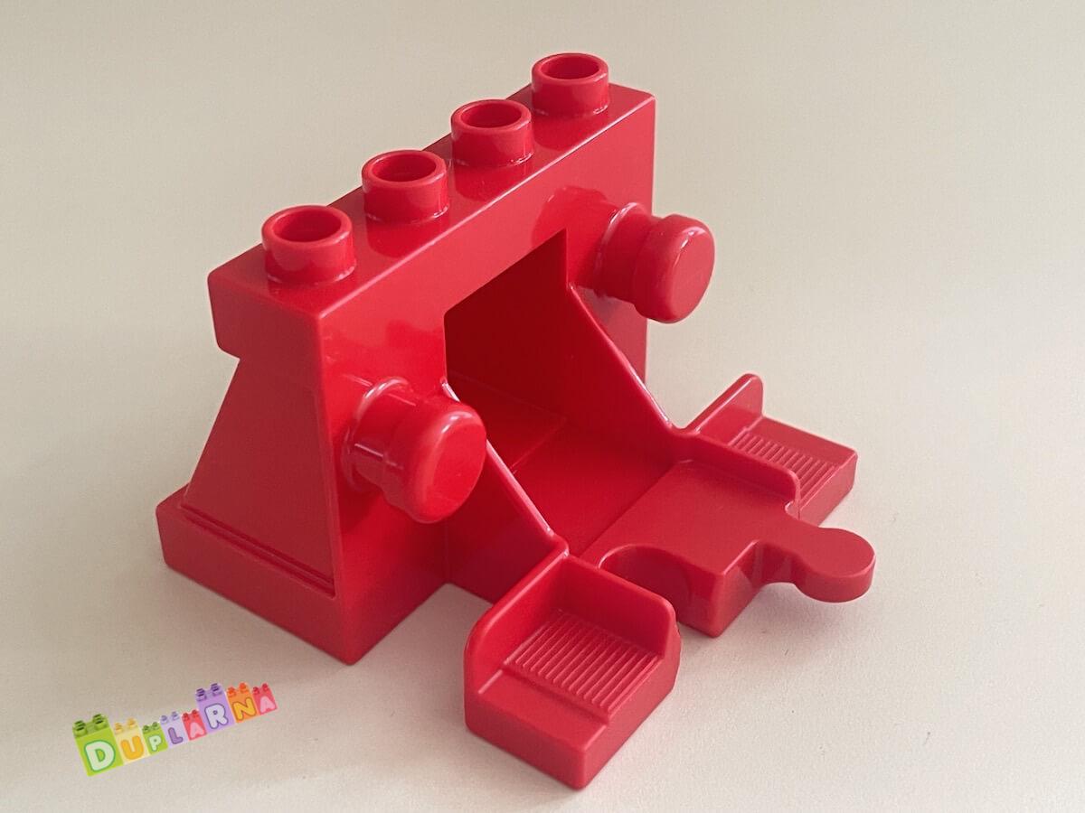 Lego Duplo koleje - koncová kolej červená (zarážka)