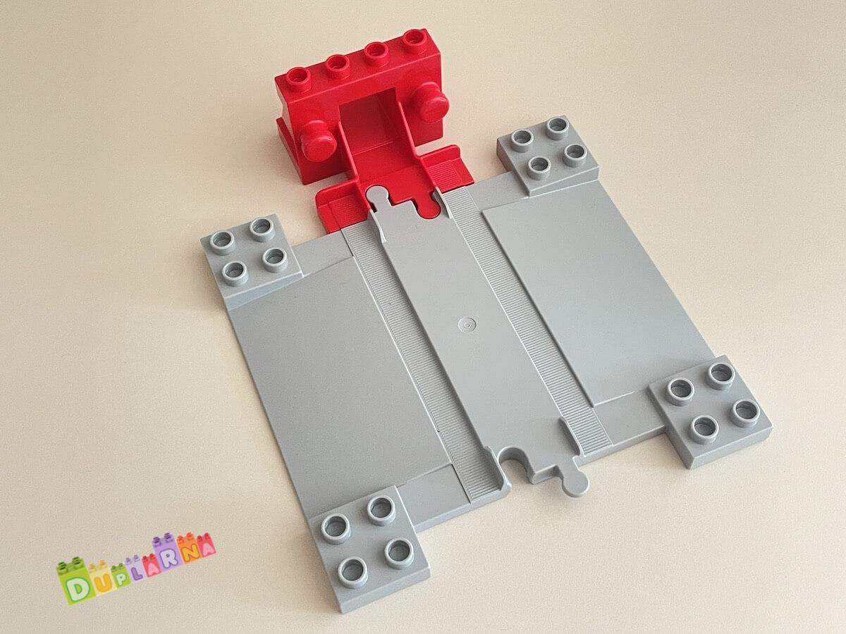 Lego Duplo koleje - přejezd + koncová kolej (zarážka)