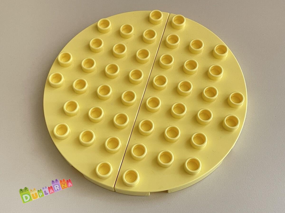 Lego Duplo Podložka 4x8 kulatá žlutá zaoblená