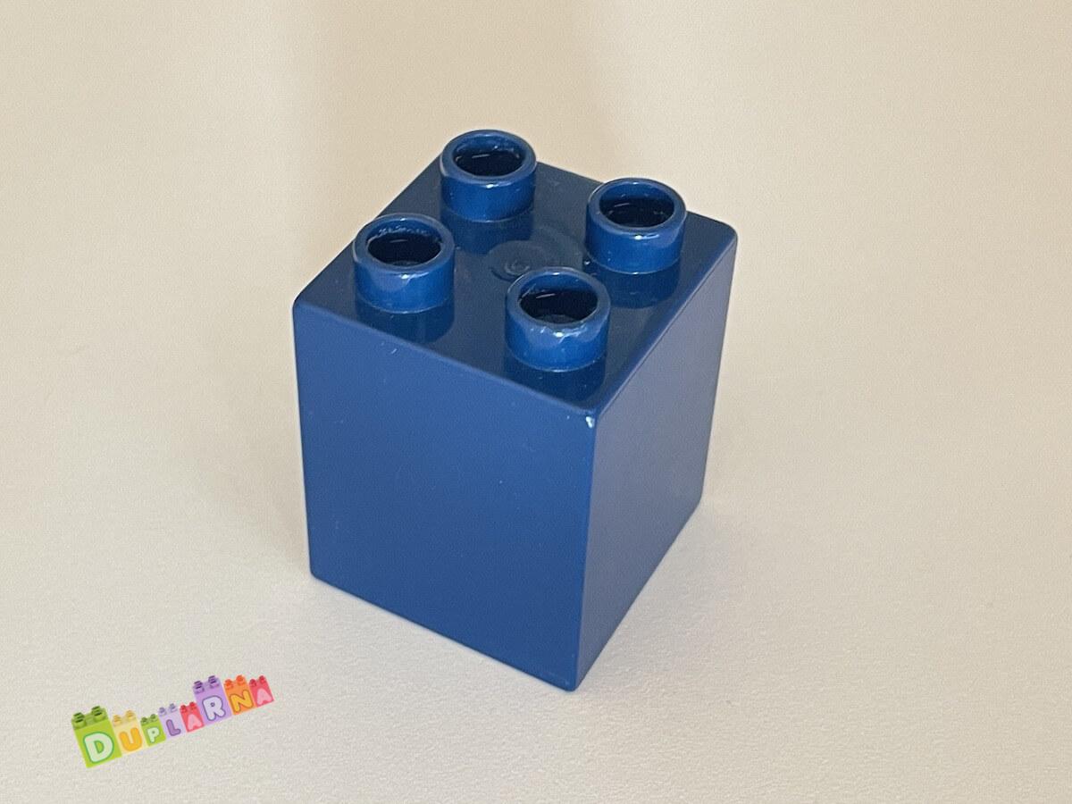 Lego Duplo - Kostka / kostky 2x2x2 tmavě modrá