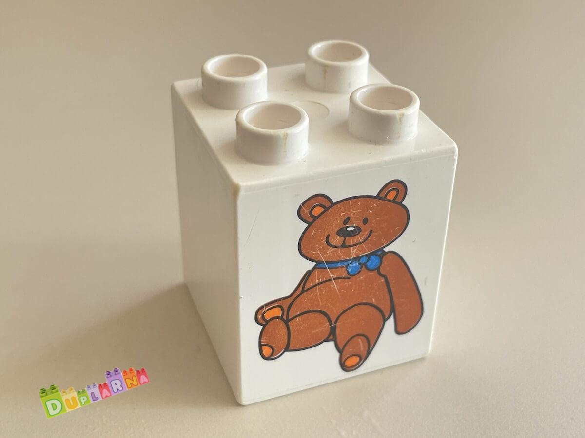 Lego Duplo - Kostka s potiskem - medvídek