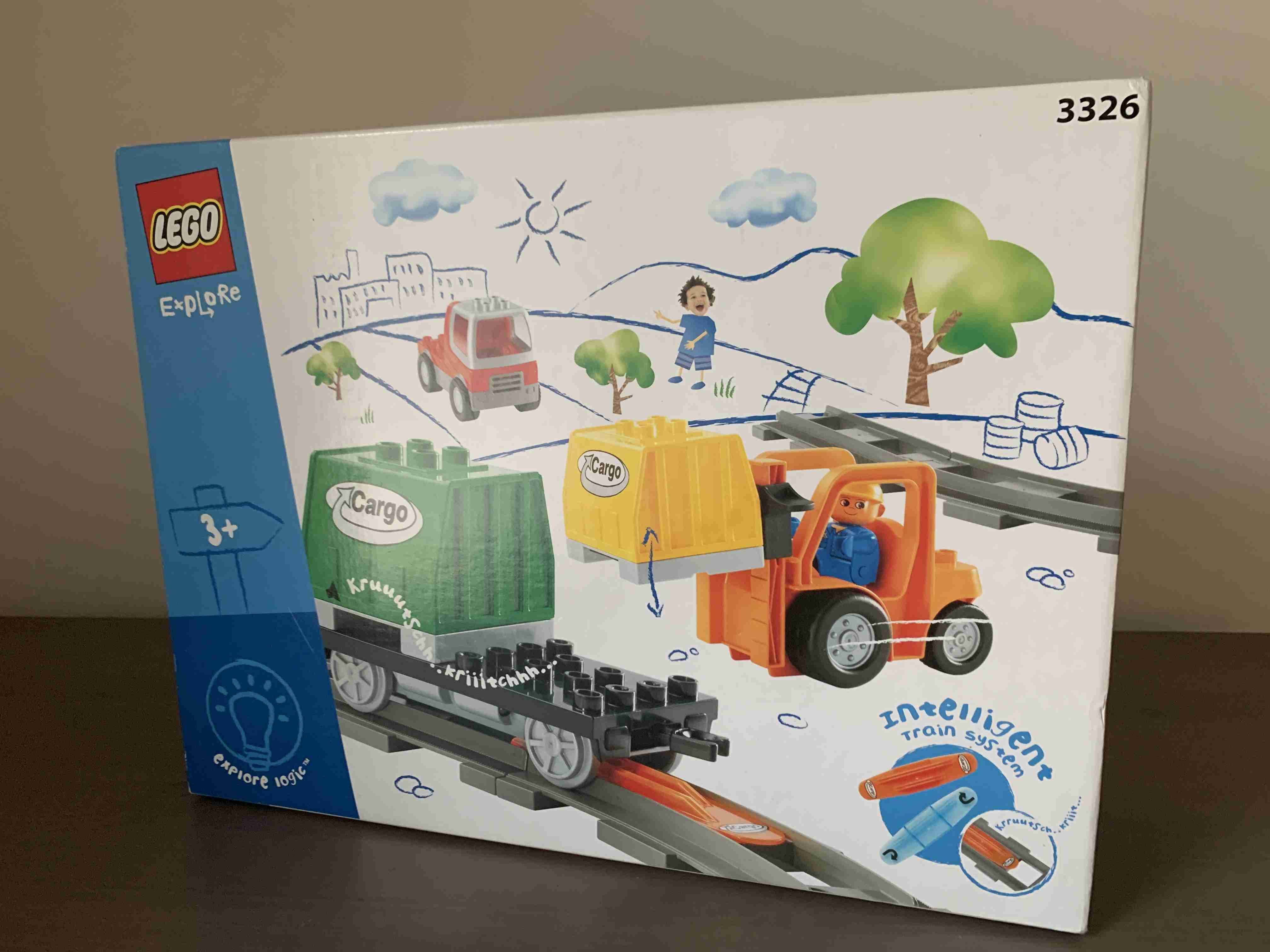 Lego Duplo - 3326 Intelli cargo set - nákladní vagon k vlaku Intelli