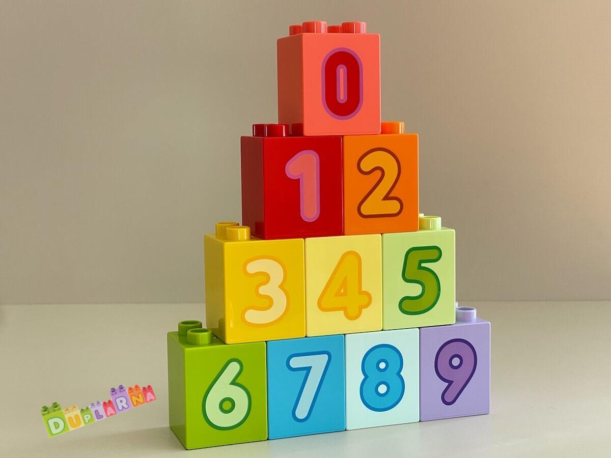 Lego Duplo Kostky s čísly, čísla 0-9