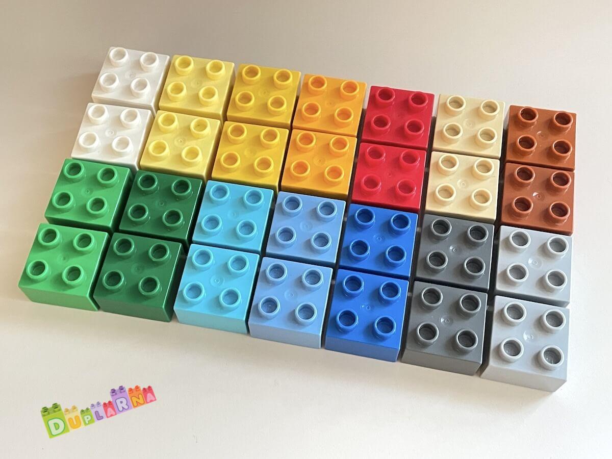 Lego Duplo kostky barevné