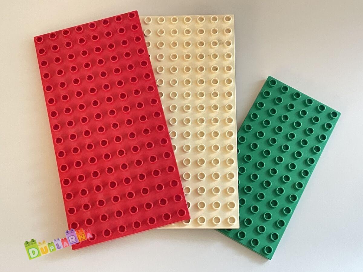 Lego Duplo Deska / podložka - 3 ks poškozené