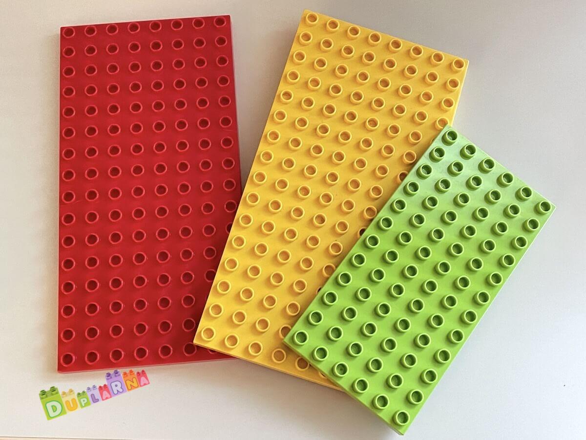 Lego Duplo Deska / podložka - 3 ks poškozené
