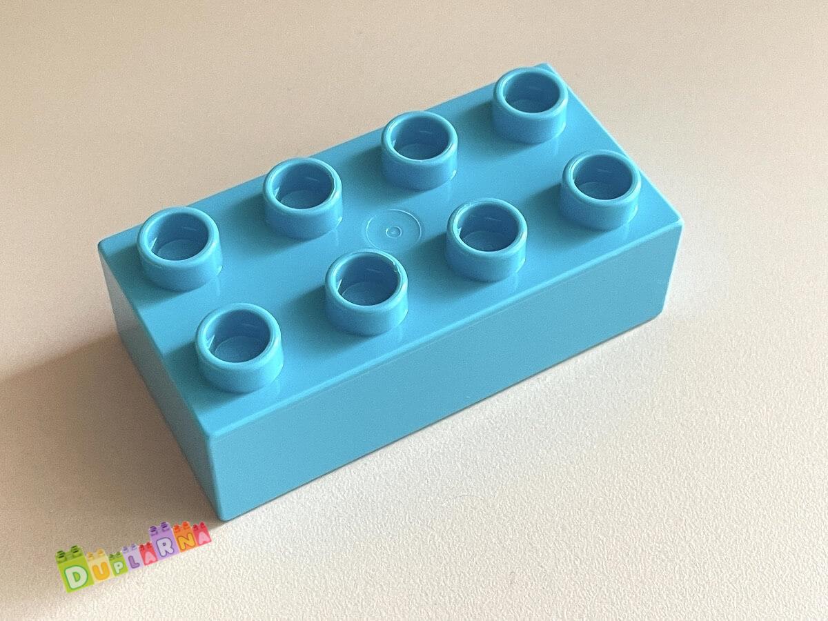 Lego Duplo - kostka / kostky 2x4 světle tyrkysová nové