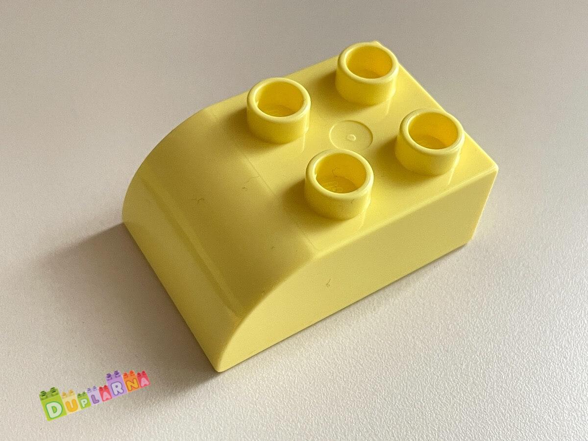 Lego Duplo Kostka 2x3 zaoblená světle žlutá