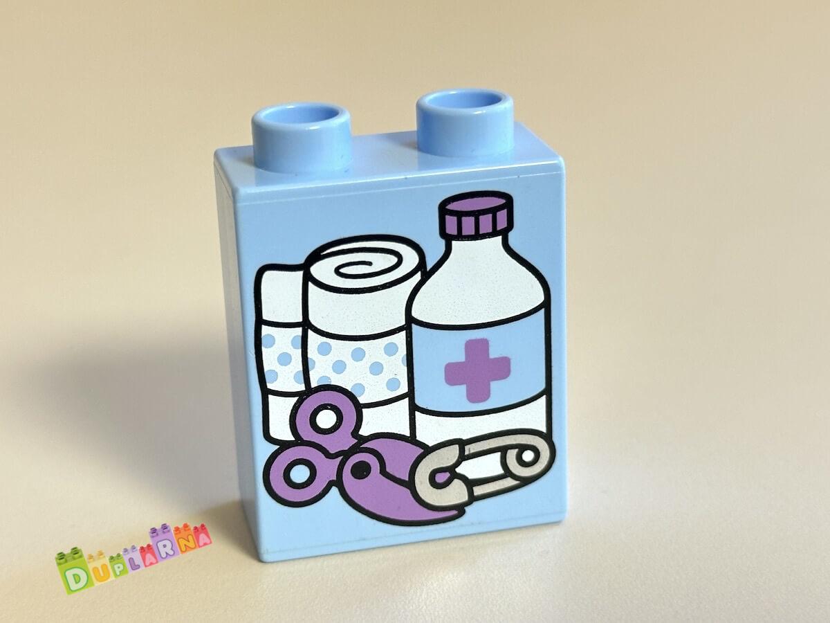 Lego Duplo - Kostka s potiskem - náplast, nůžky
